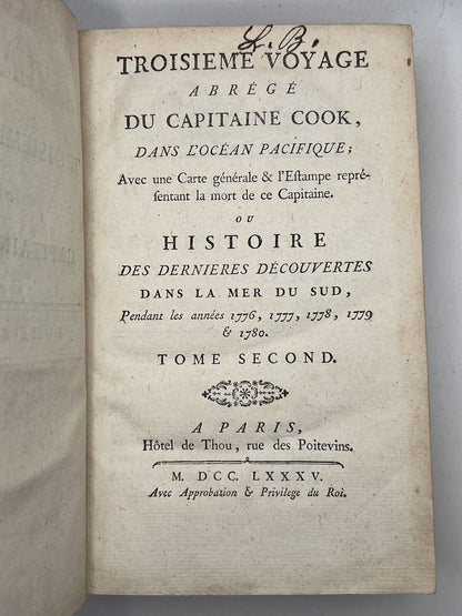 The Third Voyage of Captain Cook 1785 Very Rare Pirated Edition