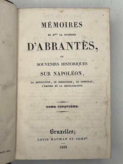 The Memoirs of Duchess D'Abrantes 1831-37