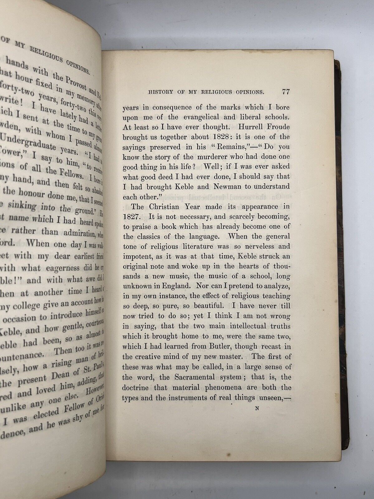 Apologia Pro Vita Sua by John Henry Newman 1864 First Edition