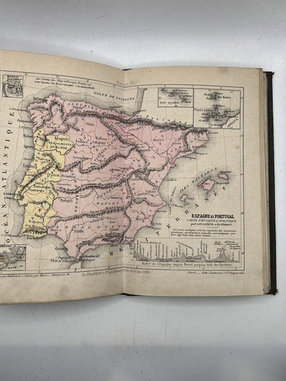 Antique Atlas of Europe Coloured Maps c.1880