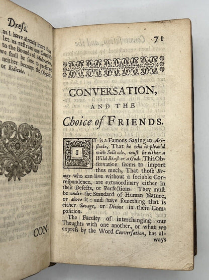 The Gentleman's Library: Rules for Conduct 1715 First Edition [George Berkeley]