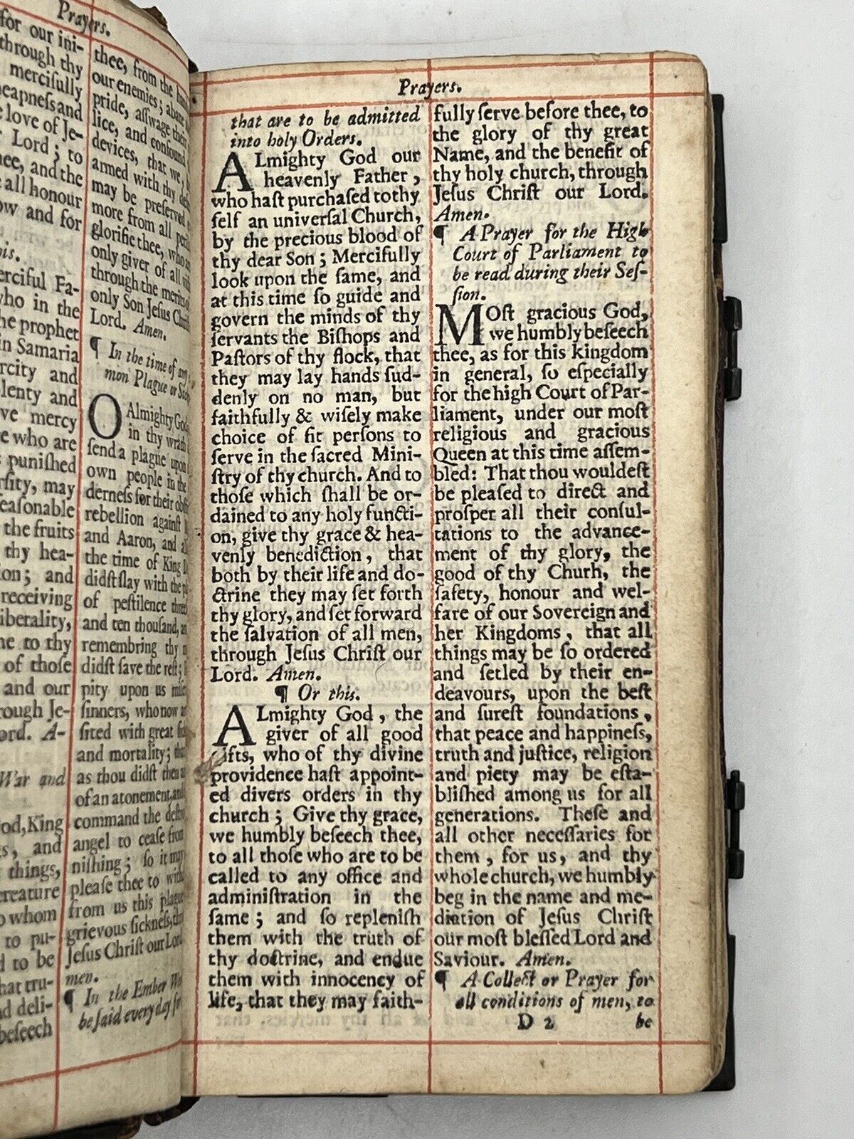 The Book of Common Prayer 1692