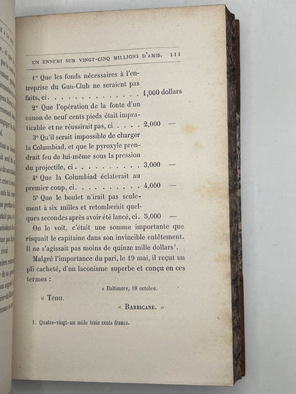 From the Earth to the Moon by Jules Verne c.1880 Rothschild