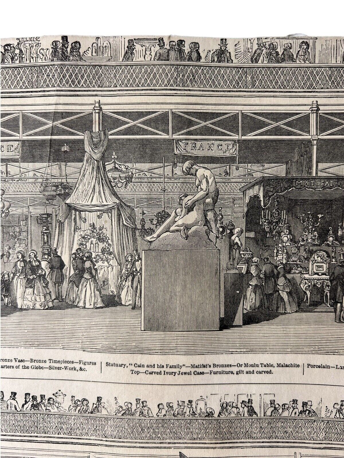 A Panorama of the Great Exhibition of 1851 from the Illustrated London News