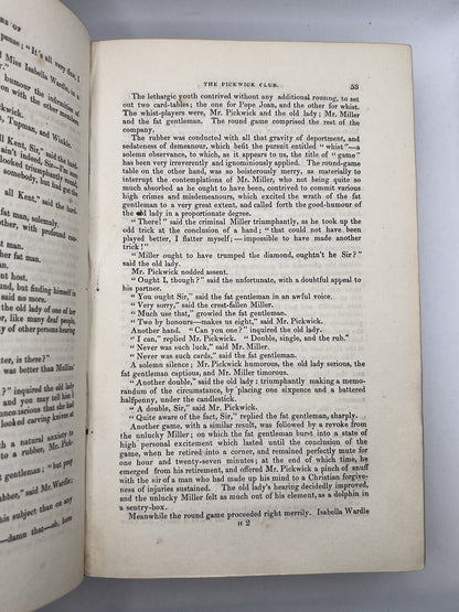 The Pickwick Papers by Charles Dickens 1837 First Edition