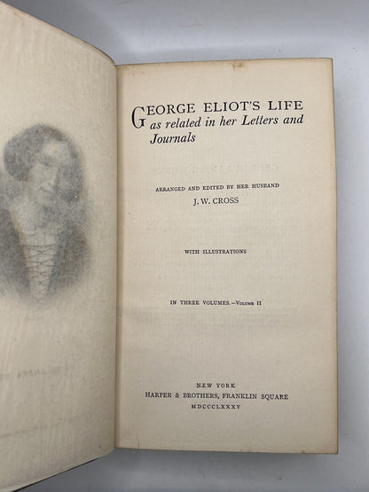 The Life of George Eliot by J.W. Cross 1885 First Edition