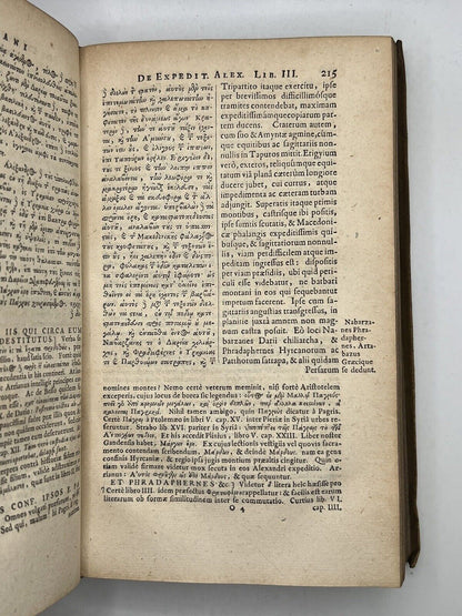 Arrian's History of Alexander the Great 1668 Blancard's Edition