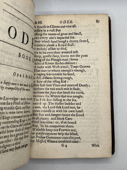 The Poems of Horace 1680