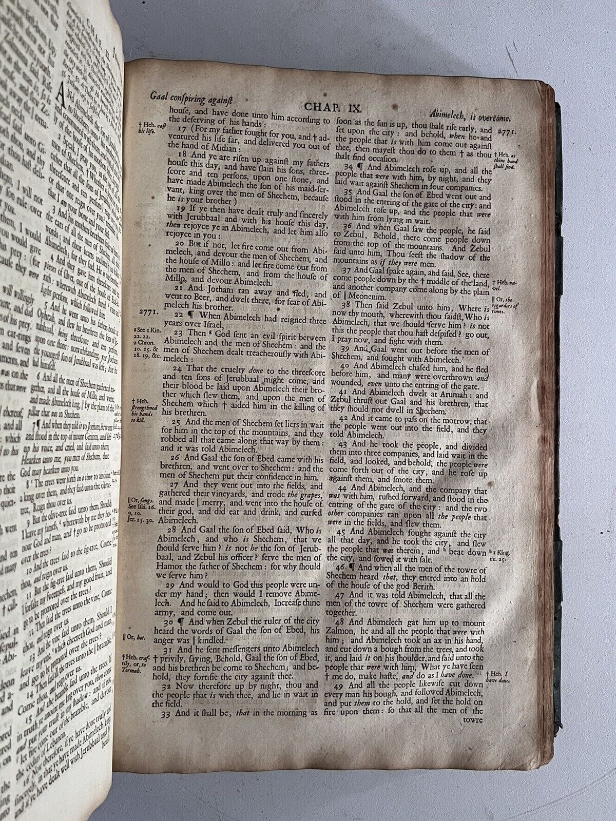 Antique King James Bible 1701