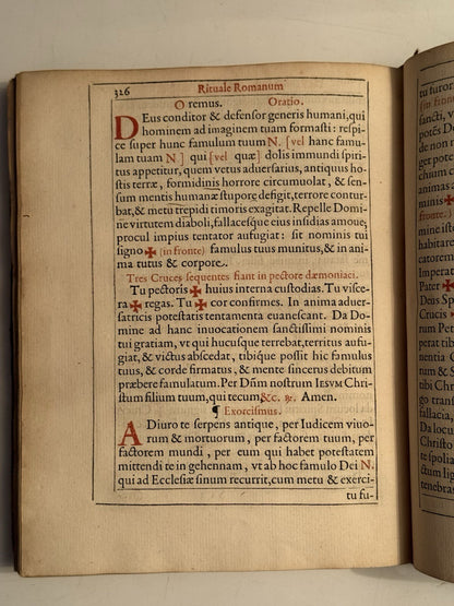 Rituale Romanum 1617 First Plantin Edition & Jesuit Working Copy