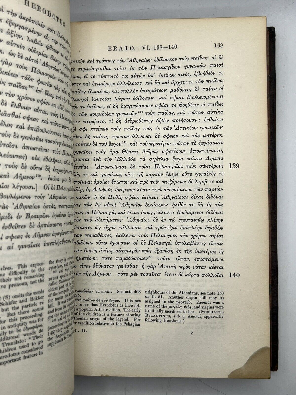 The Histories of Herodotus 1854 w/Commentary