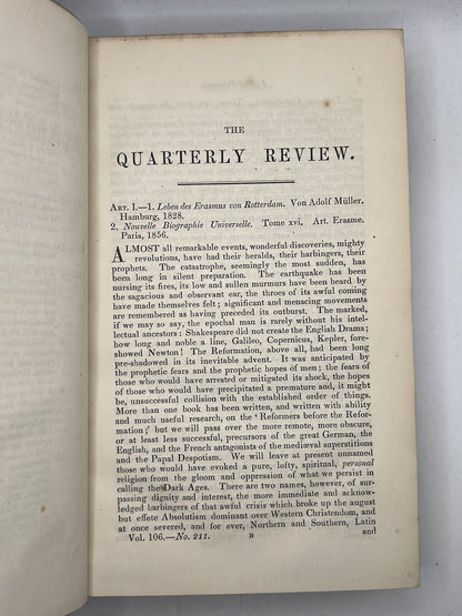 Charles Darwin Origin of Species Quarterly Review 1859-1861 First Edition