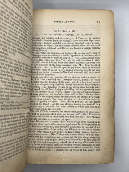 Dombey and Son by Charles Dickens 1848 First Edition First Impression