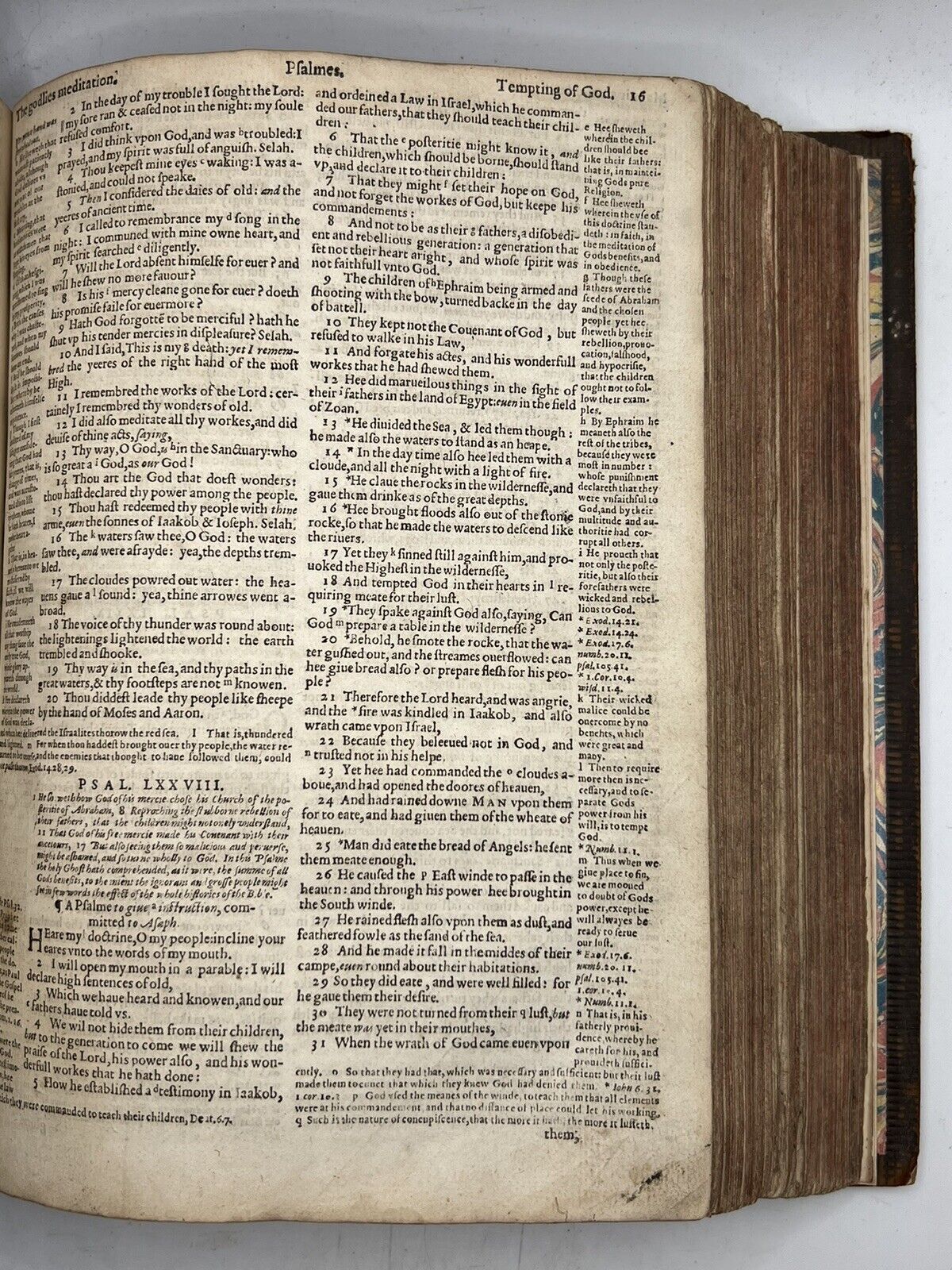 1609 Antique Bible GENEVA BIBLE "Breeches" King James