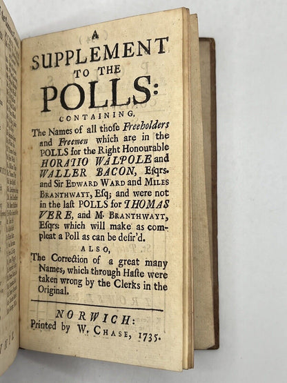 An Alphabetical Draught of the Polls in Norwich 1735