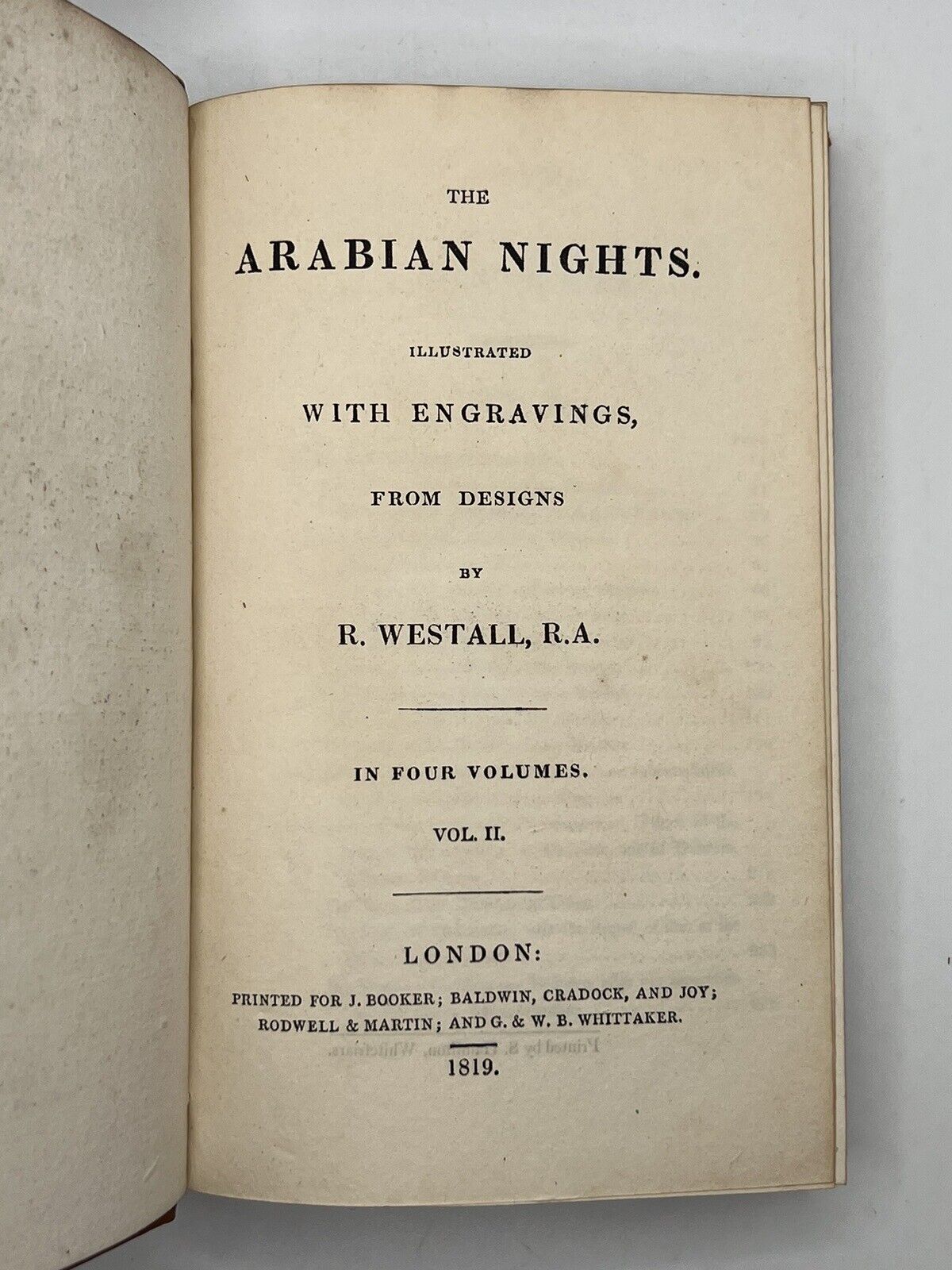 The Arabian Nights 1819 Westall Edition