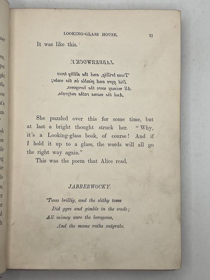 Through the Looking Glass by Lewis Carroll 1872 First Edition First Impression