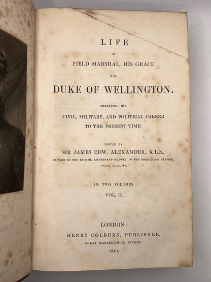 The Life of the Duke of Wellington 1839