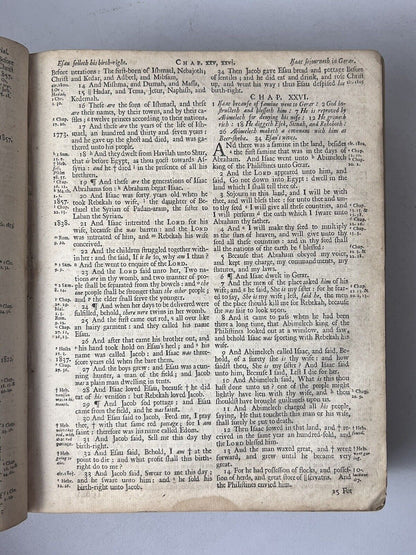 King James Bible 1712-13 with John Baskett's Book of Common Prayer