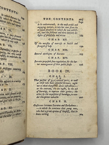 The Memorable Things of Socrates from Xenophon 1757