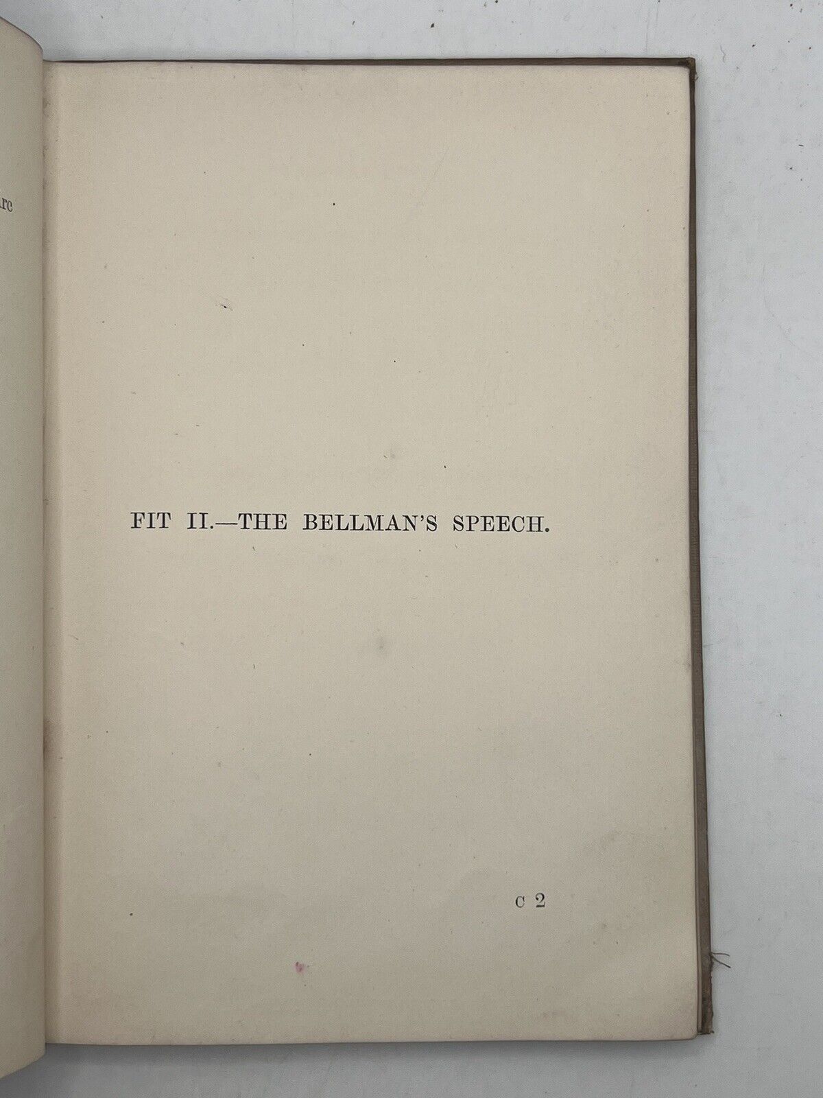 The Hunting of the Snark by Lewis Carroll 1876 First Edition Original Cloth