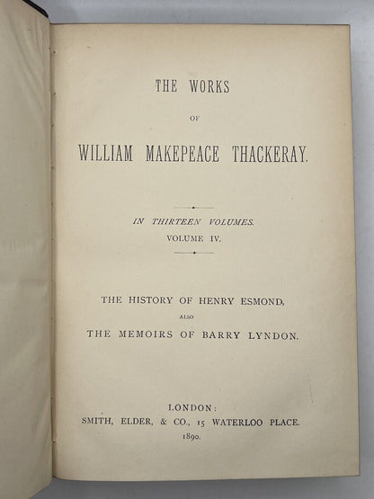 The Works of William Makepeace Thackeray 1887-90