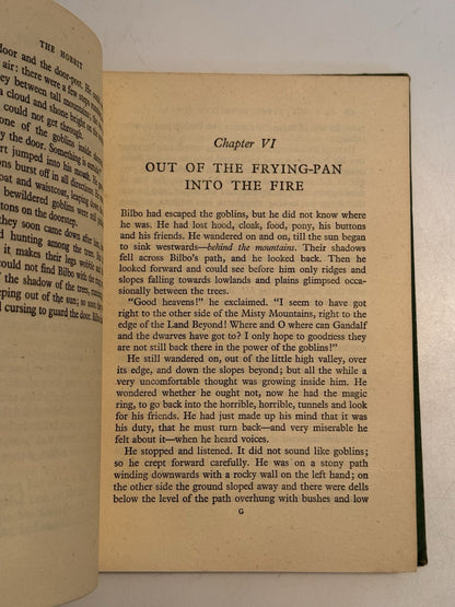 The Hobbit by J.R.R. Tolkien 1942 First Edition Third Impression