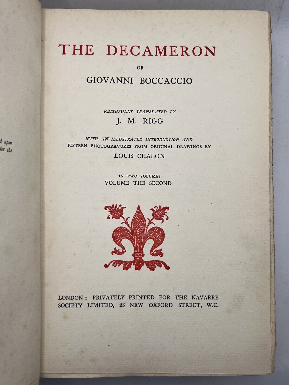 The Decameron by Giovanni Boccaccio 1920s