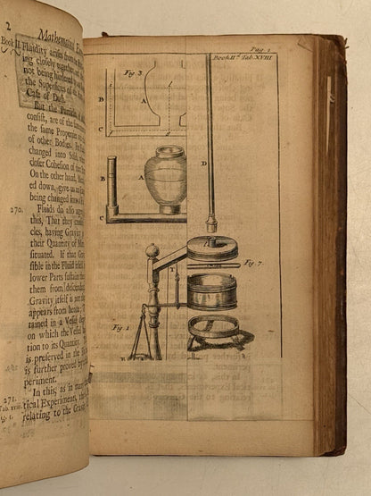 Gravesande on Isaac Newton's Principia Mathematica 1720 First Edition