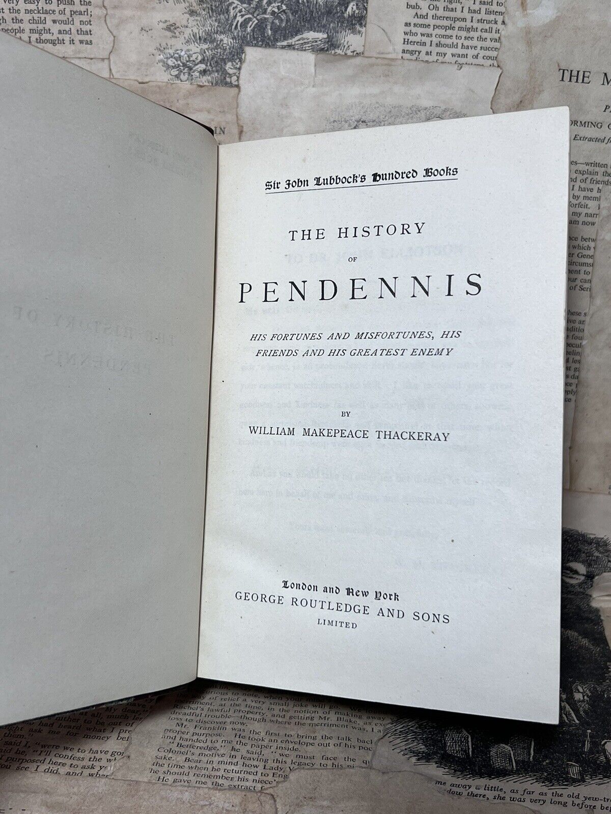 The History of Pendennis by William M. Thackeray c.1890