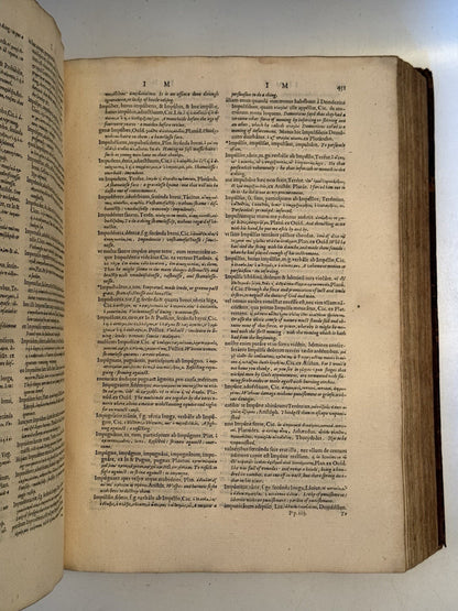 Trilingual Latin-Greek-English Lexicon by Guillaume Morel 1583