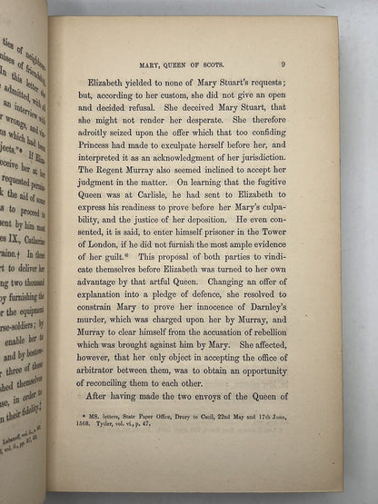 The History of Mary Queen of Scots by F. A. Mignet 1851