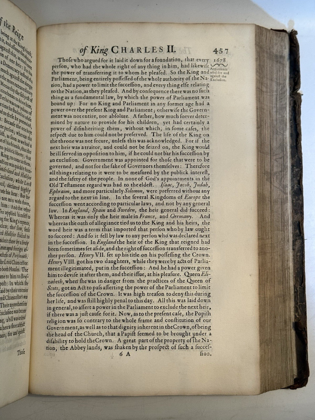 Burnet's History of His Own Time 1724 First Edition