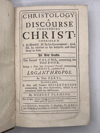 Robert Fleming's Christology 1705 First Edition