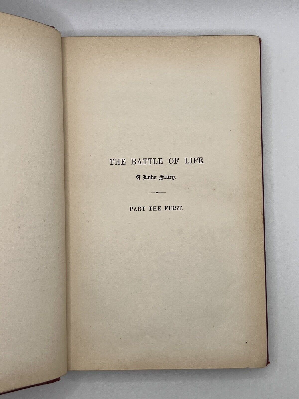 The Battle of Life by Charles Dickens 1846 First Edition