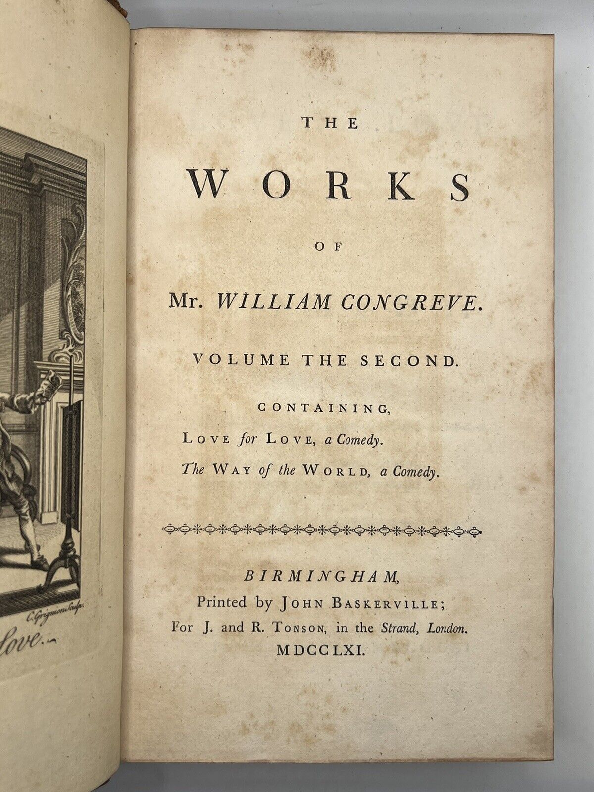 The Works of William Congreve 1761