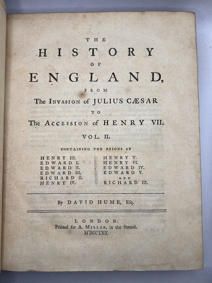 The History of England by David Hume First Edition