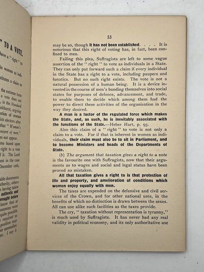 The Anti-Suffrage Handbook 1912