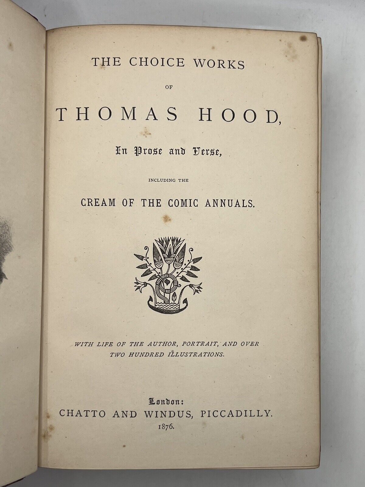 Fore-Edge Painting Works of Thomas Hood 1876