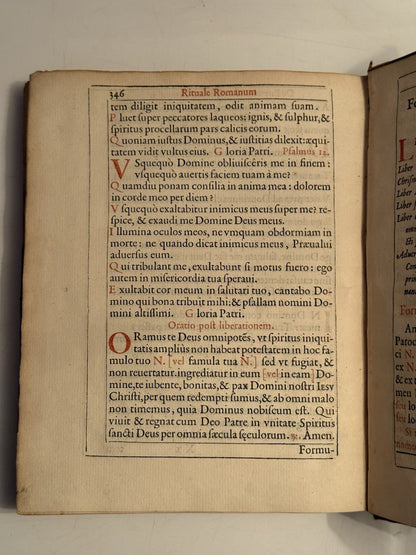Rituale Romanum 1617 First Plantin Edition & Jesuit Working Copy