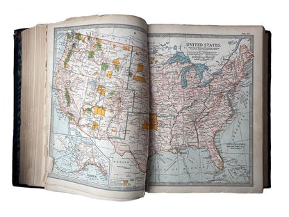 A Beautiful Atlas ILLUSTRATED WITH 124 COLOUR MAPS 1903