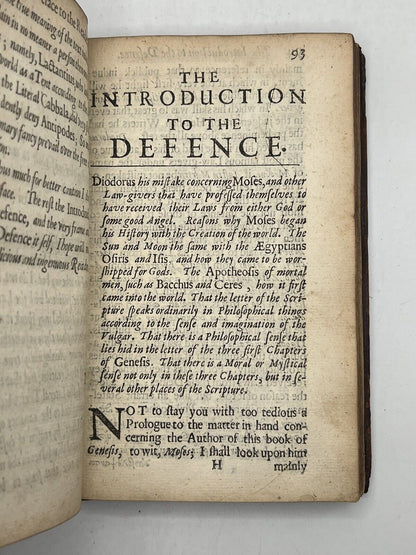 Conjectura Cabbalistica by Henry More 1653 First Edition