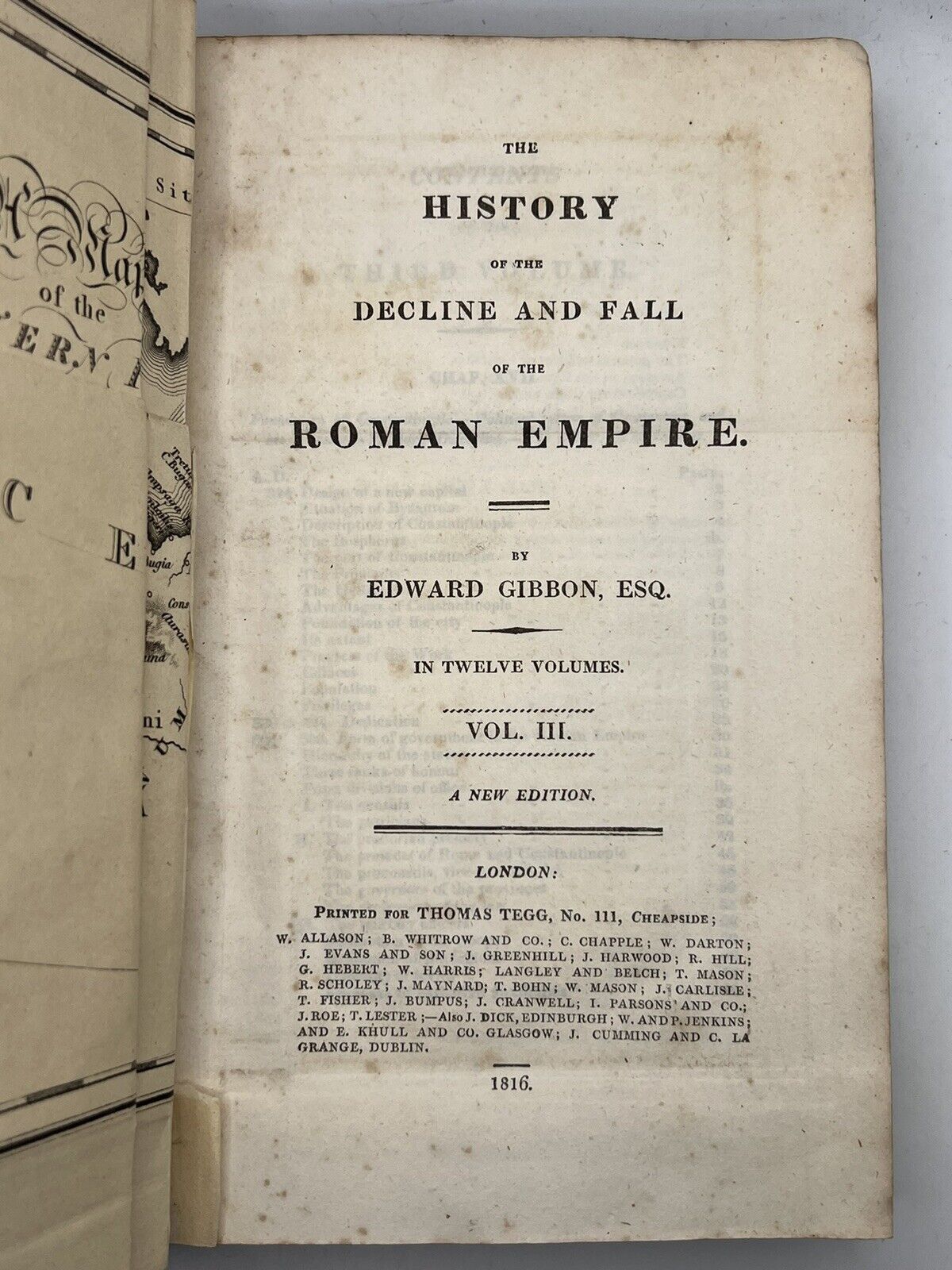 The Decline and Fall of the Roman Empire by Edward Gibbon 1816