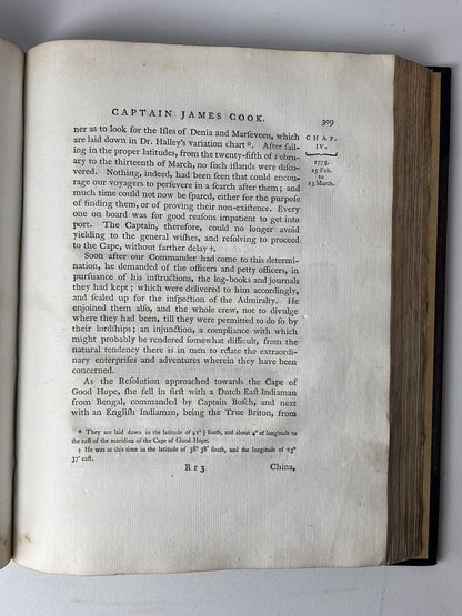 The Life of Captain James Cook by Andrew Kippis 1788 First Edition