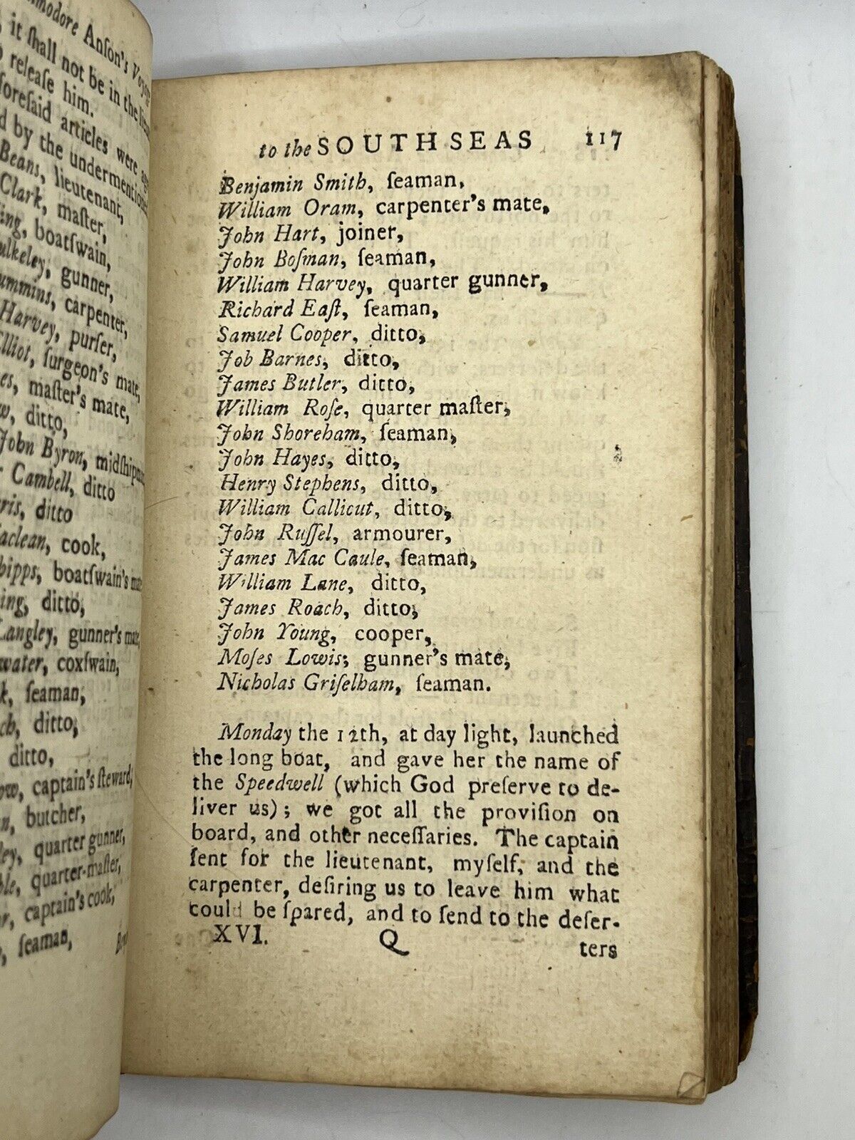 A Voyage to the South-Seas by Commodore Anson 1744 Pirated First Edition