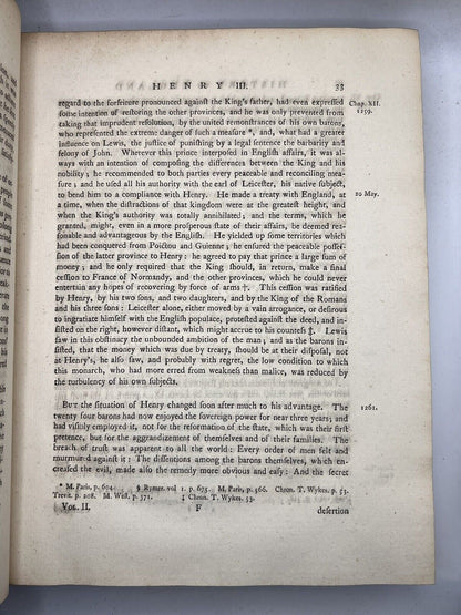 The History of England by David Hume First Edition