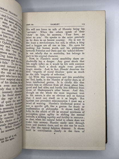 Lectures on Shakespearean Tragedy by A. C. Bradley 1919