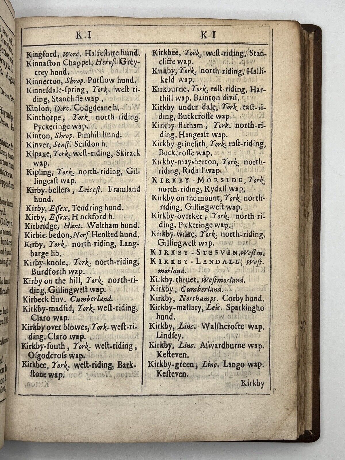 A View of the Townes of England by Sir Henry Spelman Knight 1656