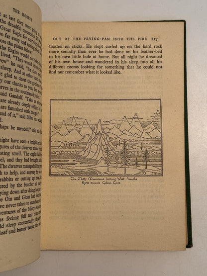 The Hobbit by J.R.R. Tolkien 1942 First Edition Third Impression