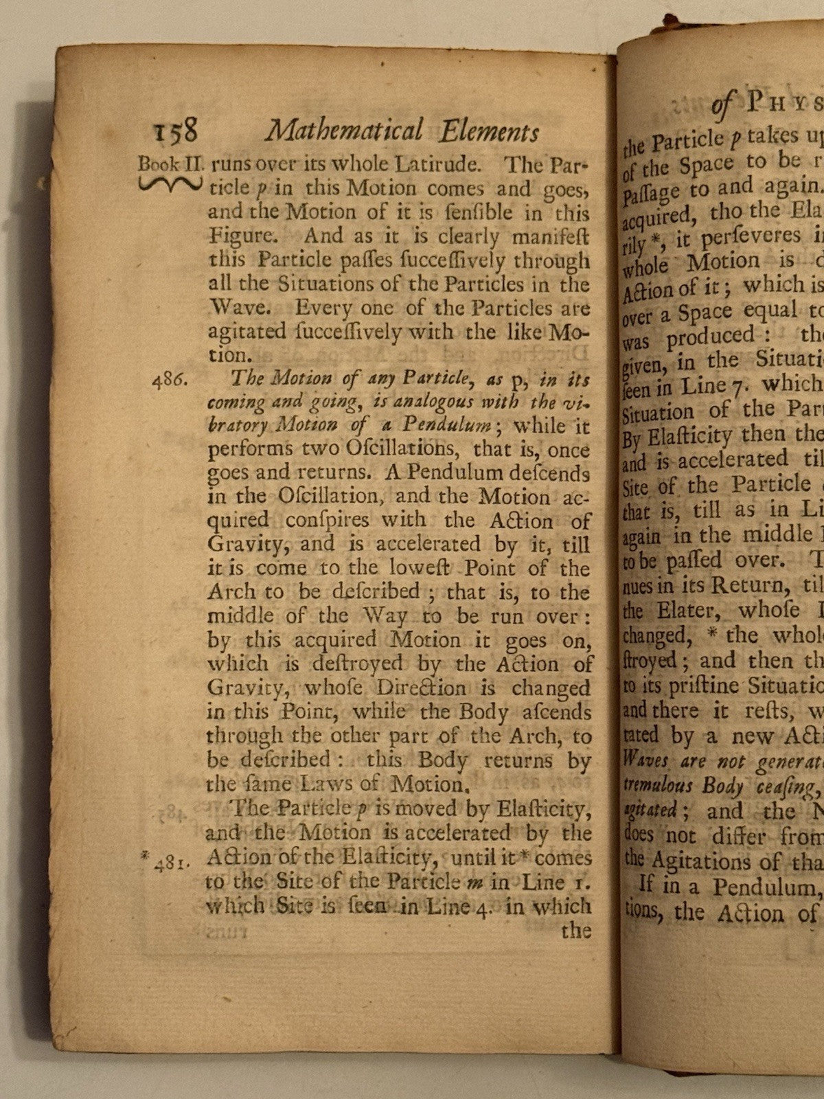 Gravesande on Isaac Newton's Principia Mathematica 1720 First Edition